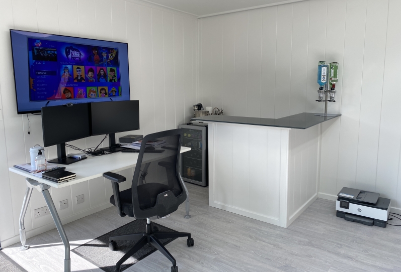 garen office work station & bar in larger project in Kent