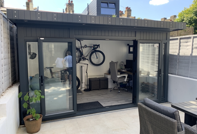 London man cave and garden office