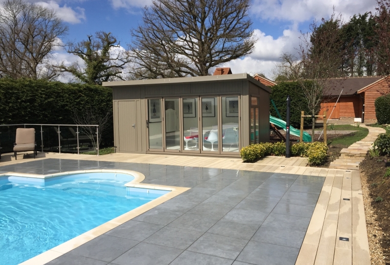 Poolside Room 5.3m x 3m with Store and Changing Room London
