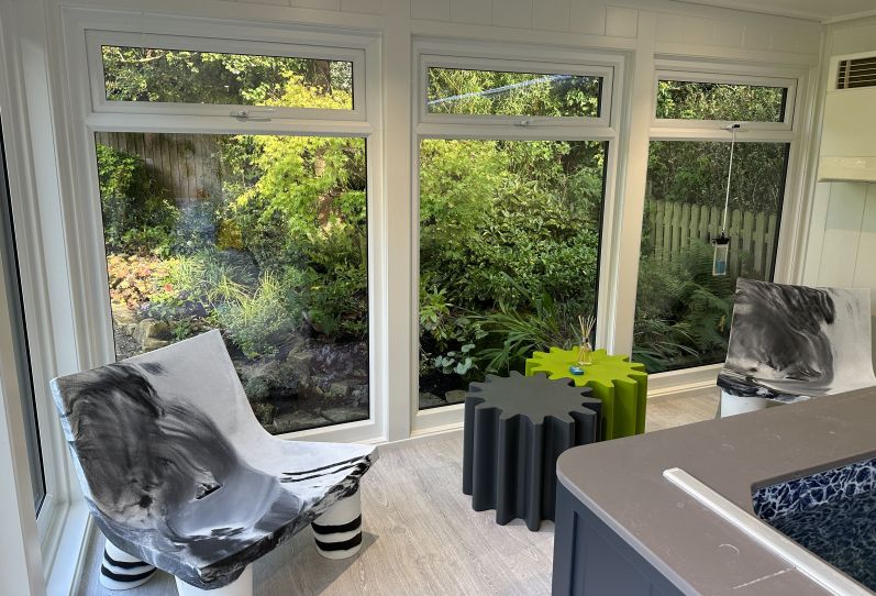 Endless Pool Room with Iroko Cladding and Bi-Folding Doors REF: 6101 Bekhampstead