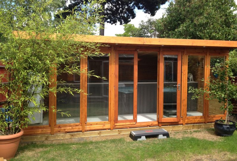 Timber Clad Endless Pool Room