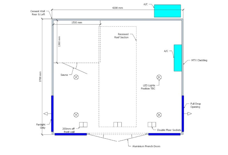 Kite Garden Room Floor Plan - REF: 6398