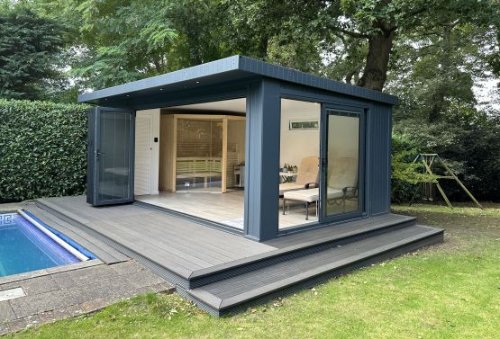 Poolside Room with Bi-folding Doors, Outdoor Shower & Sauna REF: 6378