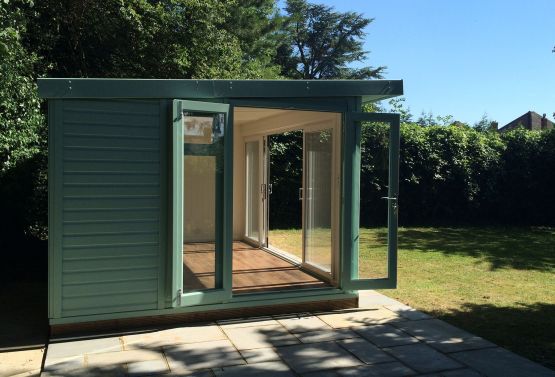 Timber Garden Room with 2 sets of Doors